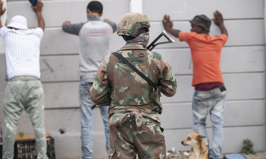 In photos: Army enters Lavender Hill, but some are sceptical
